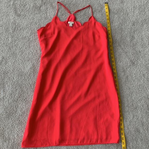 JCrew scalloped top coral dress - Picture 5 of 6